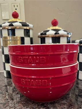Staub Bowls - Set of Two - Cherry